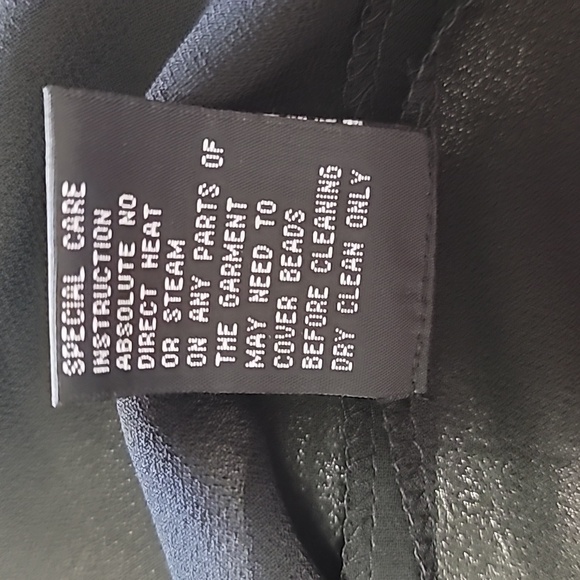 Sheer open front beaded embellished "jacket" - Picture 10 of 11